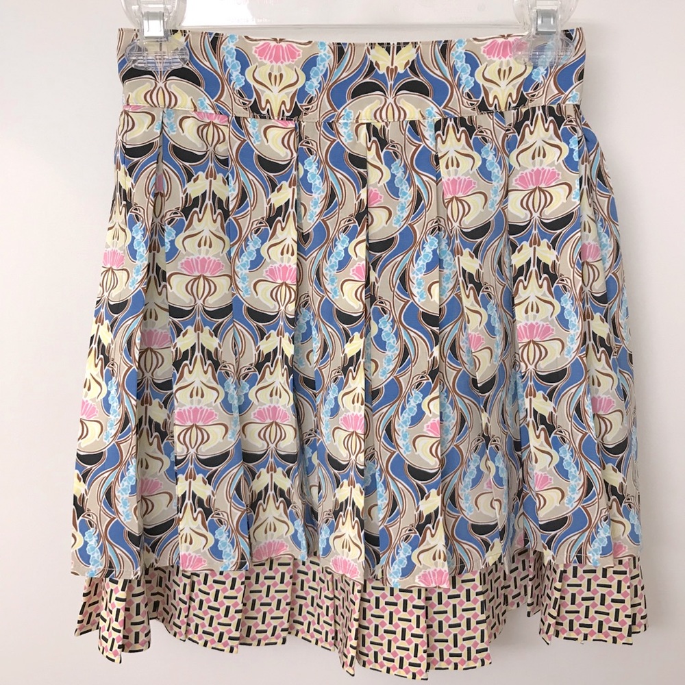 LIMITED EDITION H&M Printed Layered Pleated Skirt NWOT